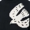 Alexander McQueen bird-print intarsia-knit jumper