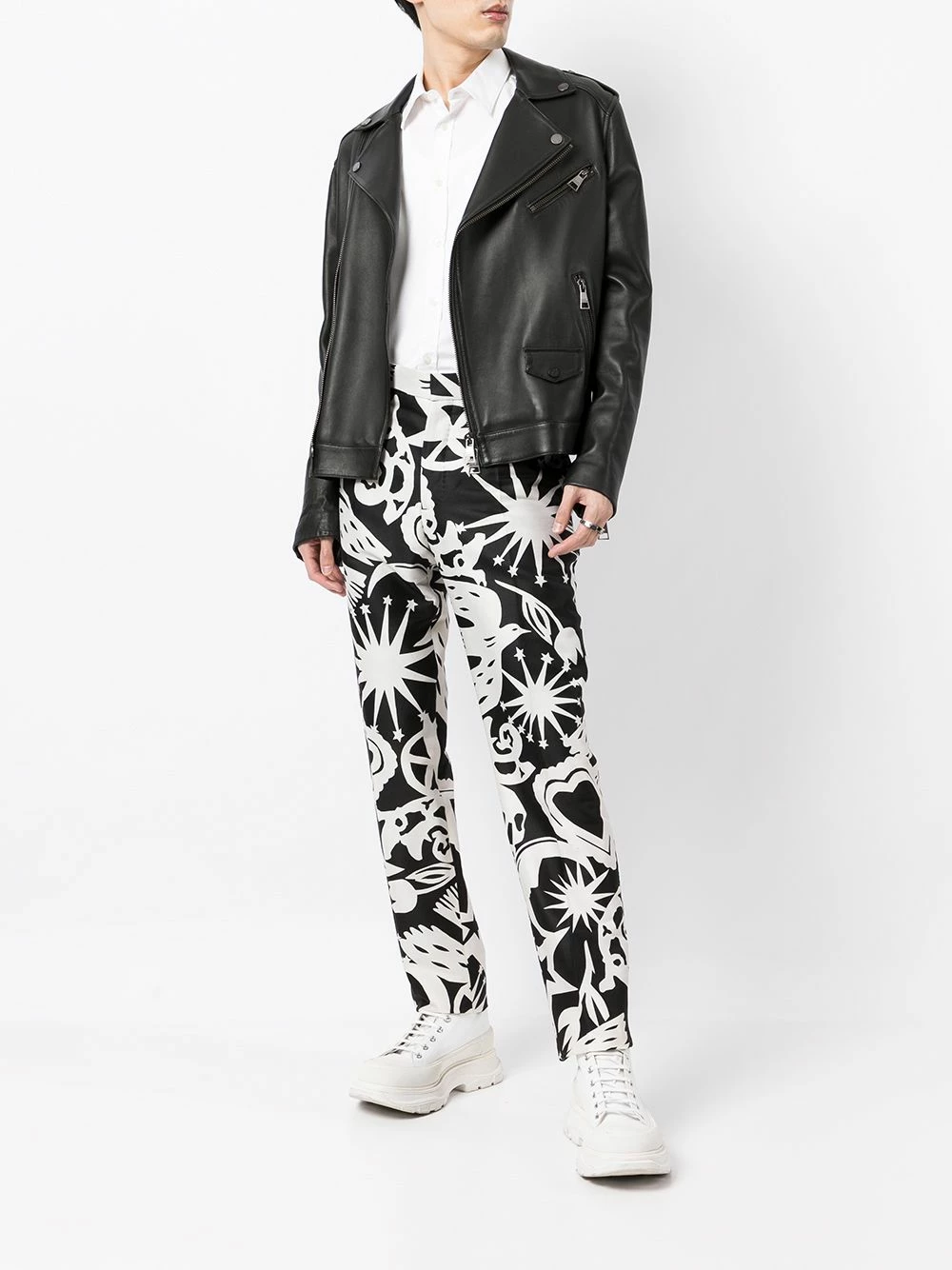 Alexander McQueen All over print slim fit trousers 2 Alexander McQueen all-over print slim-fit trousers