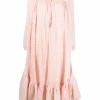 Alexander McQueen ruffle-hem long-sleeve dress