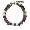 Alexander McQueen layered beaded bracelet