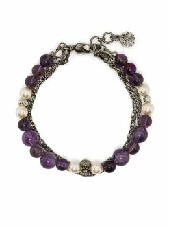 Alexander McQueen layered beaded bracelet