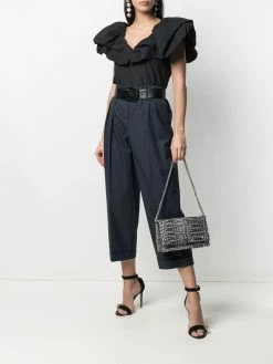 Alexander McQueen crocodile-effect shoulder bag