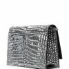 Alexander McQueen Crocodile effect shoulder bag 7 Alexander McQueen crocodile-effect shoulder bag