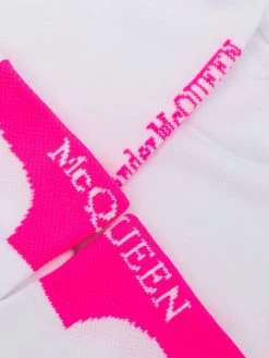 Alexander McQueen logo-intarsia socks