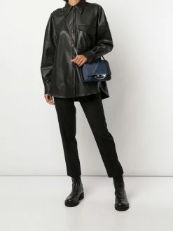 Alexander McQueen The Story denim crossbody bag