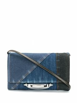Alexander McQueen The Story denim crossbody bag