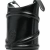 Alexander McQueen strap-detail bucket bag