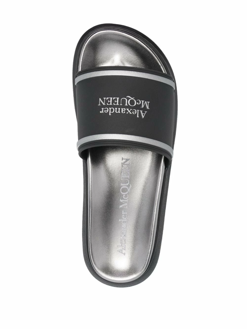 Alexander McQueen Logo print slides 4 Alexander McQueen logo-print slides