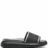 Alexander McQueen logo-print slides