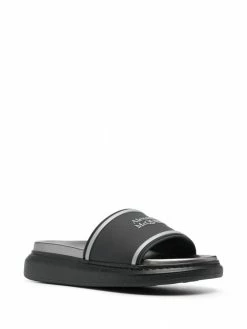 Alexander McQueen logo-print slides
