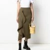 Alexander McQueen draped high-waisted pencil skirt