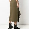 Alexander McQueen draped high-waisted pencil skirt