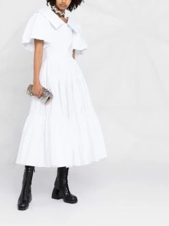Alexander McQueen tiered mid-length dress