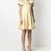 Alexander McQueen cold-shoulder ruffle-trim minidress