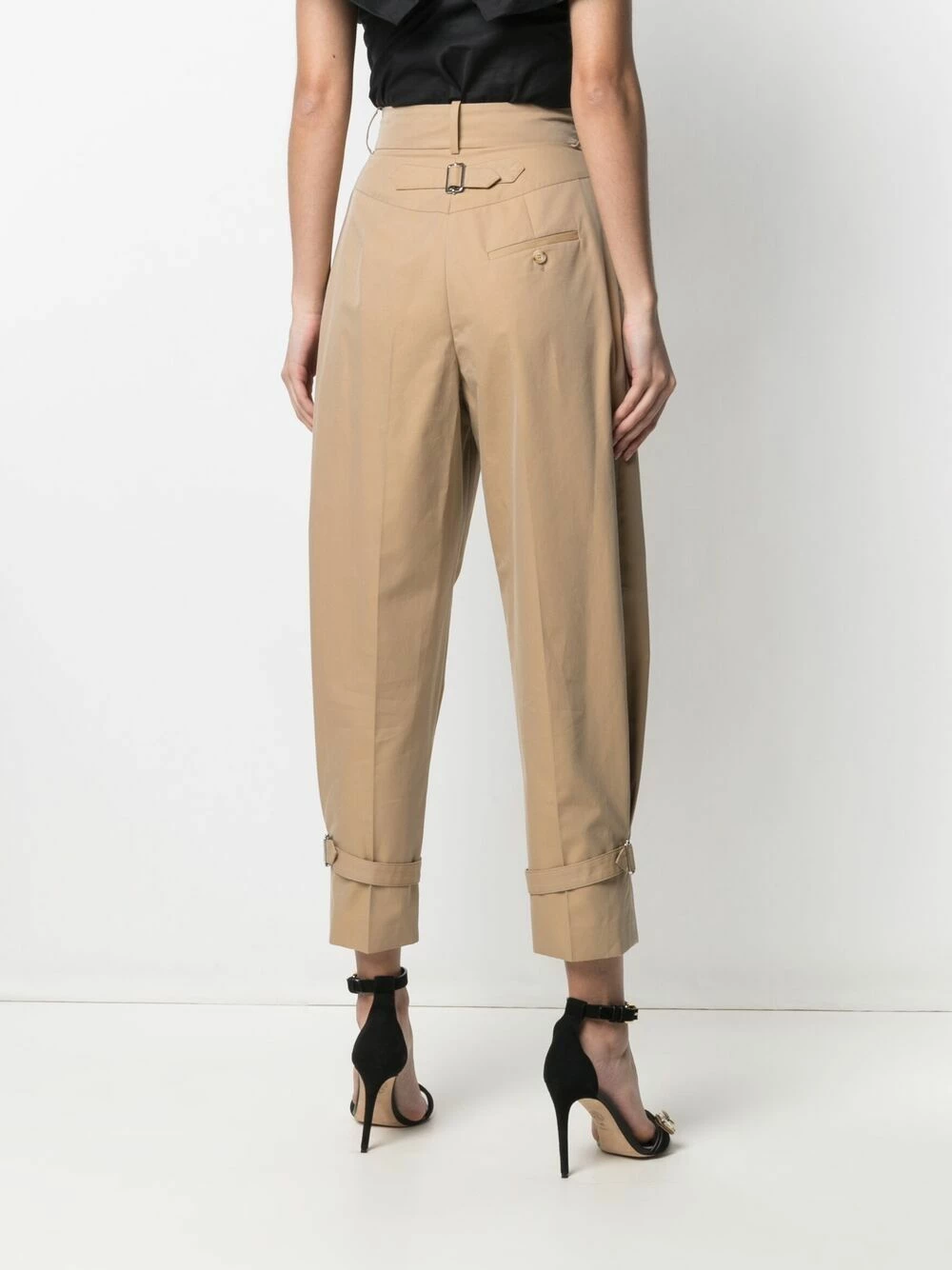 Alexander McQueen Belted ankles high waisted trousers 4 Alexander McQueen belted ankles high-waisted trousers
