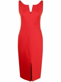 Alexander McQueen front-slit pencil dress