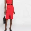 Alexander McQueen front-slit pencil dress