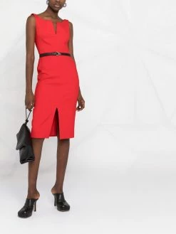Alexander McQueen front-slit pencil dress