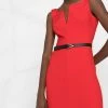 Alexander McQueen front-slit pencil dress