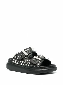 Alexander McQueen stud-embellished oversized-sole sandals