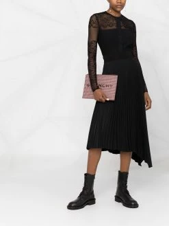 Alexander McQueen lace ribbed-knit cardigan