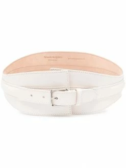 Alexander McQueen wide buckled belt