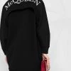 Alexander McQueen logo-embroidered sweatshirt dress