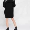 Alexander McQueen logo-embroidered sweatshirt dress