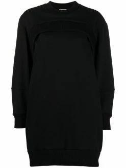 Alexander McQueen logo-embroidered sweatshirt dress