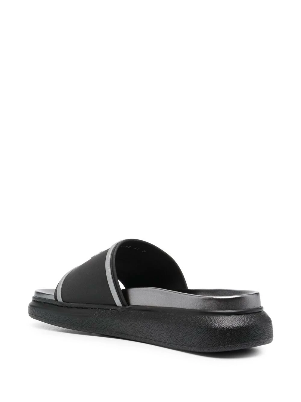 Alexander McQueen Logo print flatform slides 3 Alexander McQueen logo-print flatform slides
