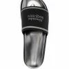 Alexander McQueen Logo print flatform slides 7 Alexander McQueen logo-print flatform slides