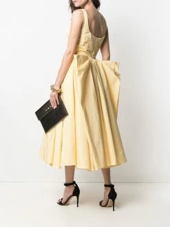 Alexander McQueen bow detail flared cocktail dress