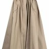 Alexander McQueen belted A-line midi skirt