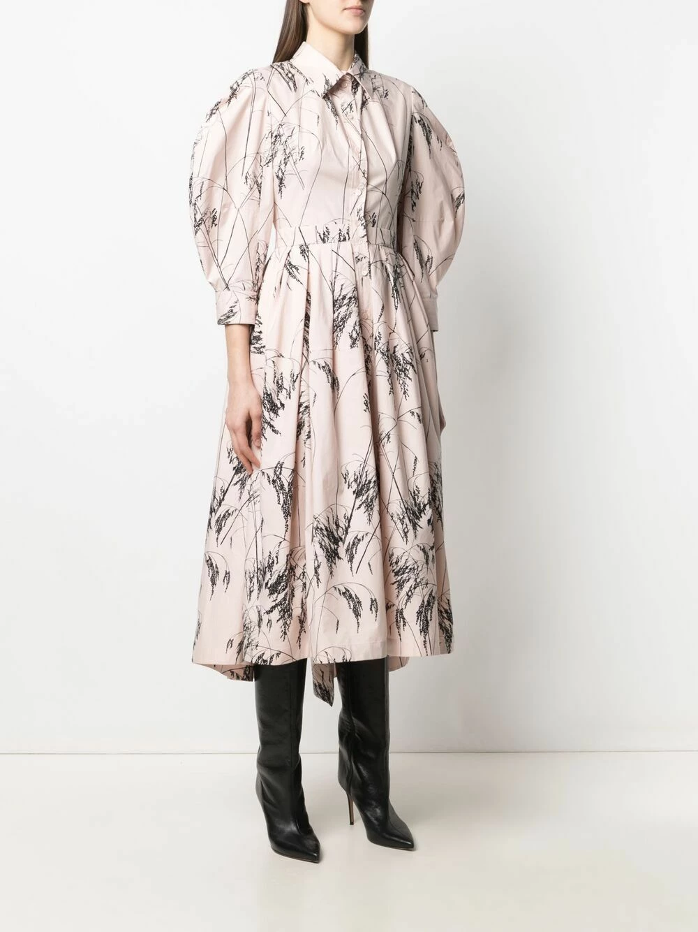 Alexander McQueen Botanical print cotton shirtdress 3 Alexander McQueen botanical-print cotton shirtdress