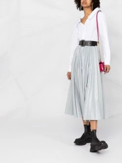 Alexander McQueen wide-neck cotton shirt