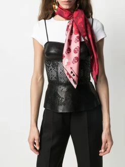 Alexander McQueen Heart and Skull print scarf