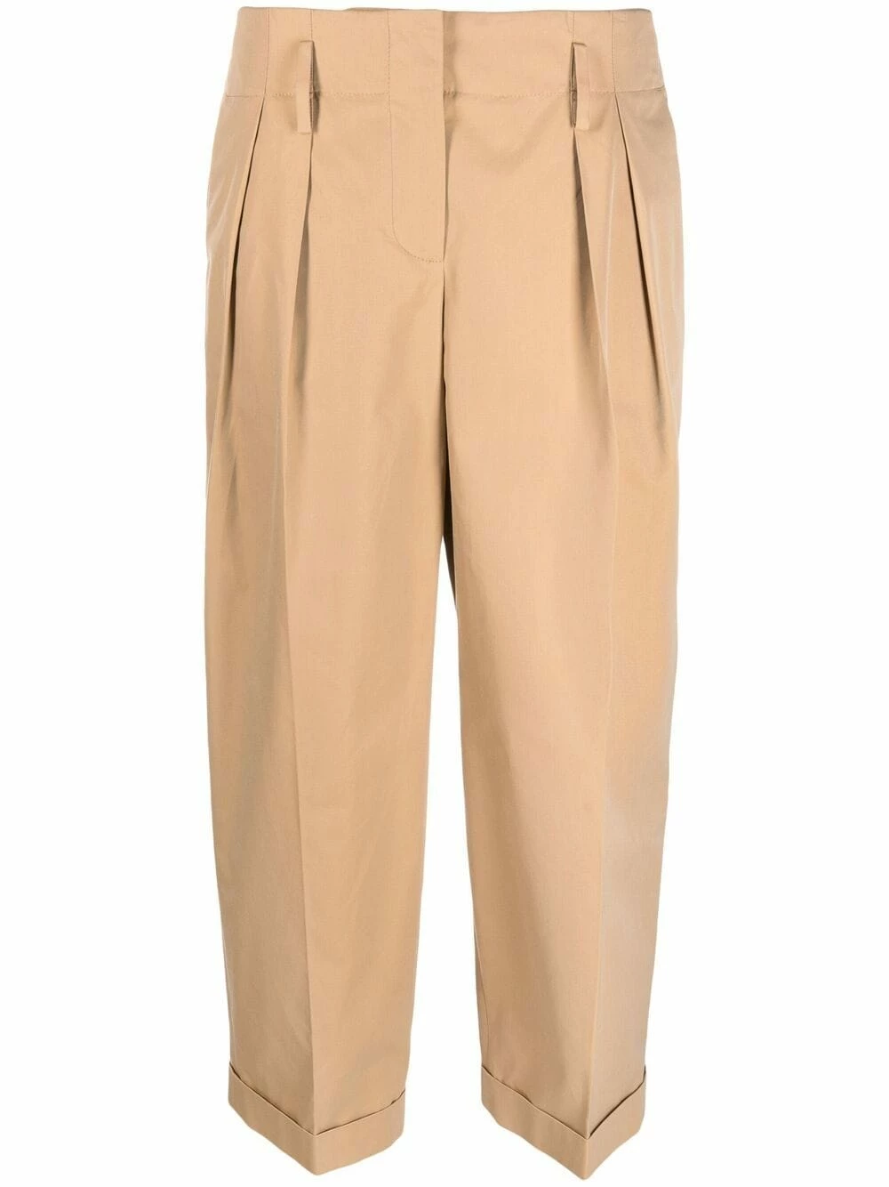 Alexander McQueen Turn up hem cropped trousers 1 Alexander McQueen turn-up hem cropped trousers