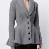 Alexander McQueen rib-knit peplum cardigan