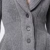 Alexander McQueen rib-knit peplum cardigan