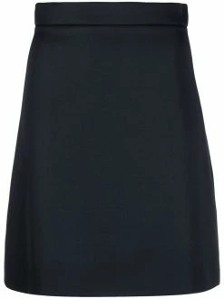 Alexander McQueen rear-pleated straight-fit skirt