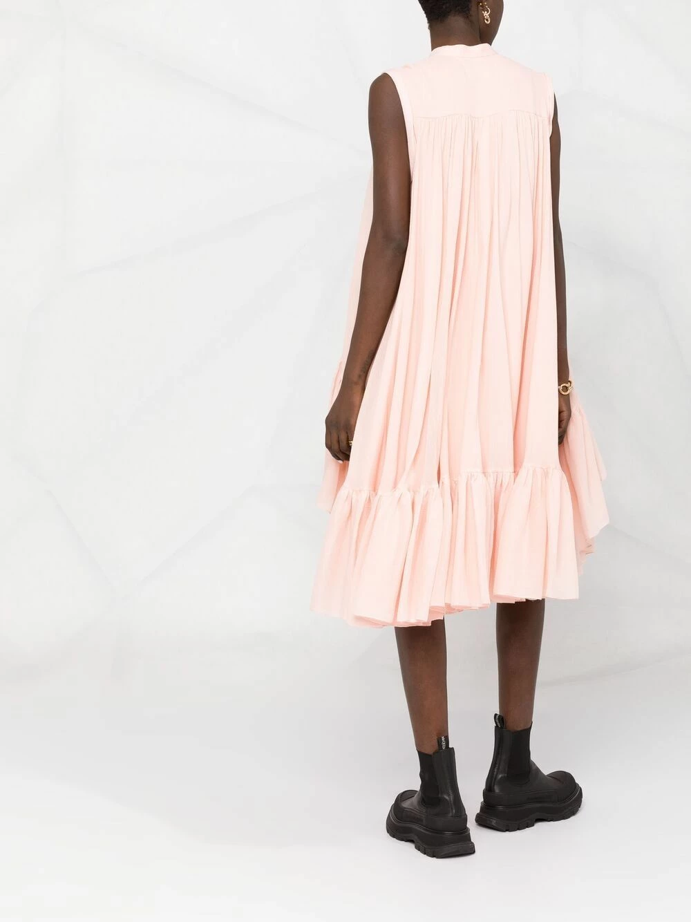 Alexander McQueen Ruffle hem sleeveless dress 6 Alexander McQueen ruffle-hem sleeveless dress