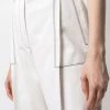 Alexander McQueen contrast-stitch cropped trousers