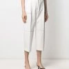 Alexander McQueen contrast-stitch cropped trousers