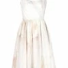 Alexander McQueen engineered tulle toile print flared dress