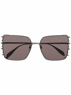 Alexander McQueen oversize-frame tinted sunglasses