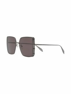 Alexander McQueen oversize-frame tinted sunglasses