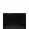 Alexander McQueen Graffiti logo-print clutch bag