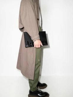 Alexander McQueen Graffiti logo-print clutch bag