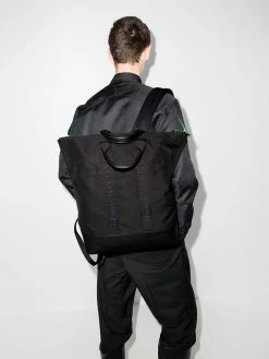 Alexander McQueen De Manta logo-tape backpack