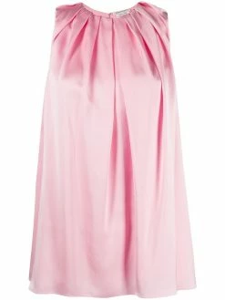 Alexander McQueen pleated sleeveless blouse